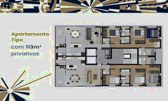 Imagem 7: Apartamento à venda | 3 dormitórios sendo 2 suítes | área 113,47m²