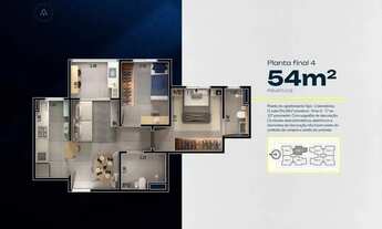 Imagem 11: Lançamento de Apartamentos na Planta 53m² em Itatiba/SP Varanda Ampliada e Condições Impe