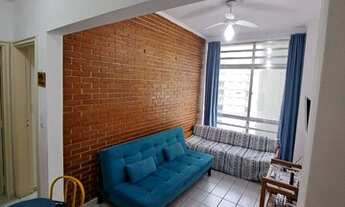 Imagem 2: Apartamento para aluguel mobiliado com vista mar, 1 dormitório - Boqueirão - Santos