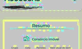 Imagem: Carta de consórcio de imóvel - Não contemplada