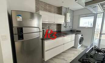 Imagem 3: Apartamento com 1 dormitório para alugar, 55 m² por R$ 5.700,02/mês - Boqueirão - Santos/S