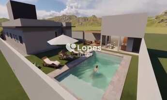 Imagem 4: Casa térrea com 3 quartos suítes closet piscina churrasqueira pergolado deck condomínio fe