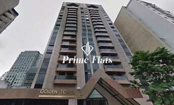 Imagem 2: Flat disponível para locação no Golden Tower Residence com 1 dormitório, 1 vaga e 40m²