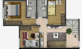 Imagem 5: Apartamento à venda no Place Jaraguá com 2 quartos e 52m²