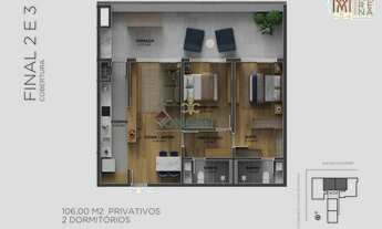 Imagem 3: Cobertura a venda com 2 quartos sendo 1 suíte a 200 METROS DA PRAIA DE CANASVIEIRAS em Flo