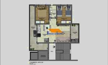 Imagem 3: Apartamento de 2 quartos no bairro São João Batista