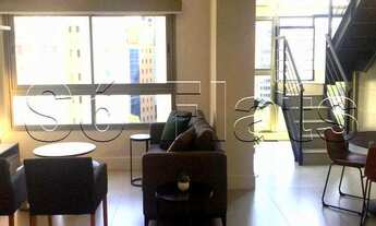 Imagem: Studio estilo duplex, com uma cozinha gourmet