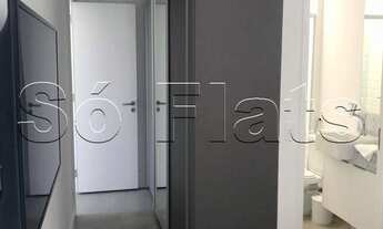 Imagem 7: Studio estilo duplex, com uma cozinha gourmet na região do Itaim Bibi. Com entrada imediat