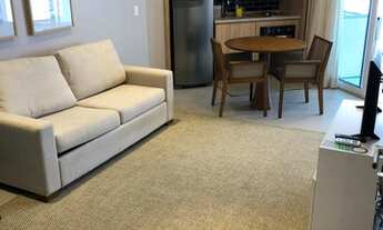 Imagem 2: Apartamento mobiliado para aluguel tem 45m² quadrados com 1 quarto em Gonzaga - Santos - S