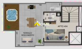 Imagem 3: Cobertura à venda, 2 quartos, 1 suíte, 2 vagas, Milionários - Belo Horizonte/MG