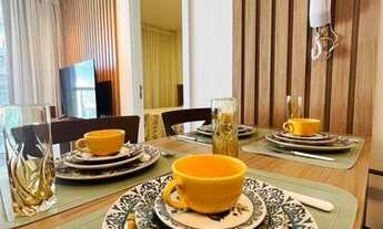 Imagem: Apartamento de 1 quarto, decorado, vista