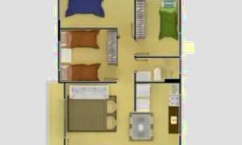 Imagem 3: Apartamento com 3 dormitórios à venda, 70 m² por R$ 250.000,00 - Parque das Nações - Parn