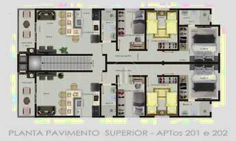 Imagem 6: Apartamento com 3 dormitórios à venda, 70 m² por R$ 350.000,00 - Nova Palhoça - Palhoça/SC