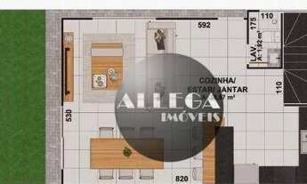 Imagem 4: Sobrado com 3 dormitórios à venda, 115 m² por R$ 598.000,00 - Bairro Alto - Curitiba/PR