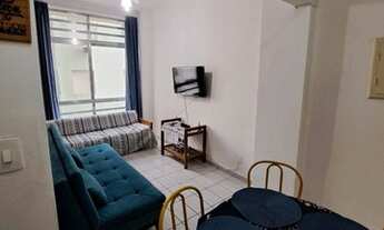 Imagem 6: Apartamento para aluguel mobiliado com vista mar, 1 dormitório - Boqueirão - Santos