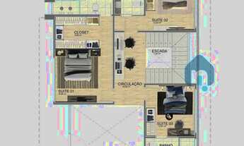 Imagem 5: Casa com 3 suítes, Condomínio Parque da Pedra, Pedra Branca, Palhoça/SC