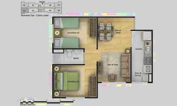 Imagem 4: Apartamento de 42 metros quadrados no bairro Butantã com 2 quartos