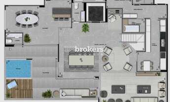 Imagem 2: Cobertura Duplex, 4 Suítes, 5 Vagas, Ecoville, Curitiba