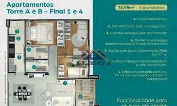 Imagem 6: Apartamento com 3 dormitórios à venda, 78 m² por R$ 448.000,00 - Jardim Eldorado - Vinhedo