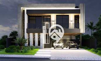 Imagem 2: Casa em construção com projeto contemporâneo à venda - Condomínio Alphaville I - SJCampos