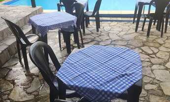 Imagem 4: Espaço para pequenos eventos no Janga com piscina e churrasqueira