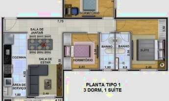 Imagem 6: Oportunidade !!! Residencial Phoenix 1° Andar- Apto 3 dorms. 4 Vagas na Garagem