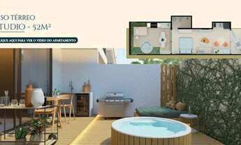 Imagem 2: Apartamento 1 Quarto Térreo - 52m² - Hidro Privativa - Opção de Já com Mobílias