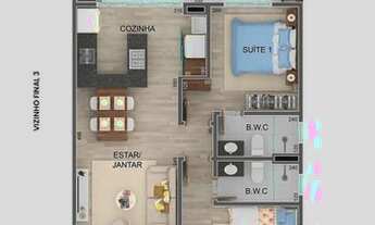 Imagem 2: Lançamento Itaguá - 69m² a 70m²