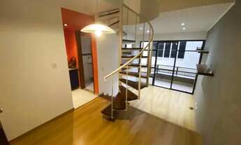 Imagem 2: Apartamento para aluguel possui 58 metros quadrados com 1 quarto,mesanino