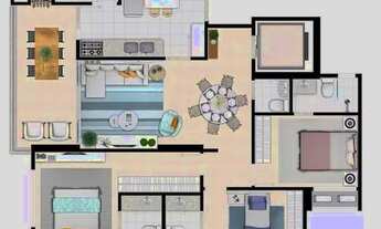 Imagem 2: Apartamento para Venda em Goiânia, Setor Bueno, 3 dormitórios, 3 suítes, 4 banheiros, 2 va