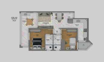 Imagem 7: Imóvel para venda possui 72 metros quadrados com 2 quartos em Enseada Azul - Guarapari - E