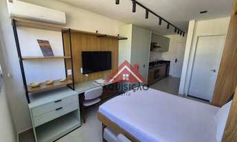 Imagem 2: Studio MOBILIADO com 1 dormitório para alugar, 25 m² por R$ 3.112,00/mês - Ouro Preto - Be