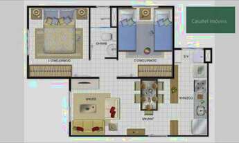 Imagem 4: Apartamento com 2 dormitórios à venda, 44 m² por R$ 181.000,00 - Jardim São José - Campina