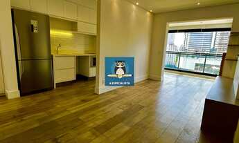 Imagem 2: Ap. 50m2, 1 dorm., semimobiliado, ar cond., ampla varanda, 1 vaga