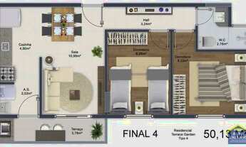 Imagem 4: AP 2 dorms, Vl Mirim, R$ 335,8 mil