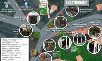 Imagem 4: Minimalist two level mezzine apartment with garden view in renovated castle with pool