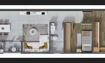 Imagem 2: AP 202 Planta 2QS/1VAGA Bairro Novo Mundo!