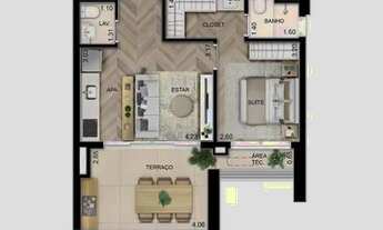 Imagem 7: Apartamento para venda possui 30 m², com 1 quarto em Higienópolis - São Paulo - SP