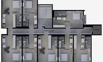Imagem 2: APARTAMENTO com 1 dormitório à venda por R$ 291.792,88 no bairro Cristo Rei - CURITIBA / P