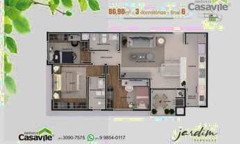 Imagem 3: Apartamento com 3 dormitórios à venda, 86 m² por R$ 920.000,00 - Rebouças - Curitiba/PR