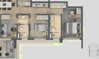 Imagem 6: Apartamento de luxo com 3 quartos, 136m2, à venda em São Paulo, Campo Belo