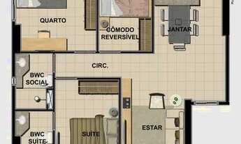 Imagem 3: RCR) Andar alto | 72m² | Green Life | Boa Viagem