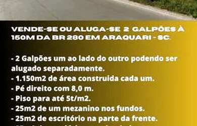 Imagem 6: Galpão para locação em Araquari SC