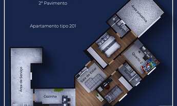 Imagem 3: Área privativa à venda, 3 quartos, 1 suíte, 2 vagas, Manacás - Belo Horizonte/MG