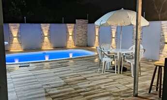 Imagem 3: Casa e eventos, diária e áreas externa com piscina. Fica localizada em paulista torres gal