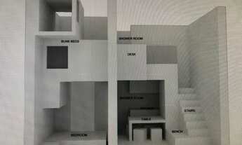 Imagem 3: Minimalist two level mezzine apartment with garden view in renovated castle with pool