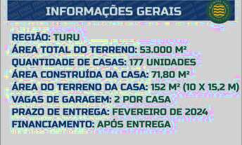 Imagem: 63- casas no Turu, com 3 quartos, 71 m²