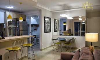 Imagem 2: Apartamento na praia 2 dormitórios 1 suíte 2 vagas varanda gourmet Astúrias Guarujá