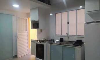 Imagem 4: Kitnets de 25 metros com móveis planejados e eletrodomésticos