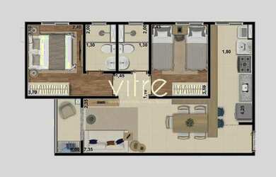 Imagem 3: Apartamento à venda no bairro Shopping Park em Uberlândia